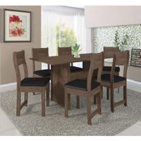 Conjunto Mesa Indekes e 6 Cadeiras Topázio 9982.1