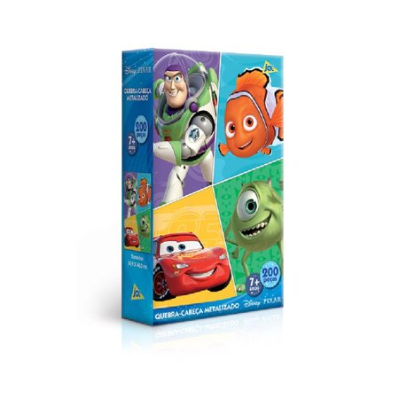 Quebra-Cabeças Pixar 200 Peças - Toyster