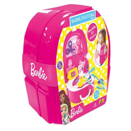Barbie Kit Médica Mochila Com Acessórios - Fun Divirta-se