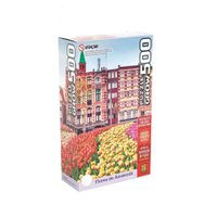 Quebra-Cabeça 500 Peças Flores de Amsterdã - Grow