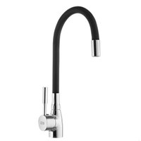 Torneira Gourmet Flexível De Balcão Monocomando Cozinha Bica Preta
