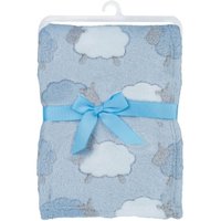Manta Infantil Antialérgico De Soft Suave Cobertor Para Bebes Azul De Ovelinhas Buba