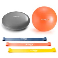 Combo Esportes - Disco Equilíbrio, Bola de Ginástica e Conjunto Mini Bands - ES234K