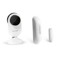 Combo Segurança - Câmera Interna Inteligente e Sensor de Abertura Porta e Janela Inteligente Wi-Fi Multilaser Liv SE228K