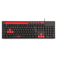Teclado GK120 Preto/Vermelho com Suporte de Smartphone - TC266