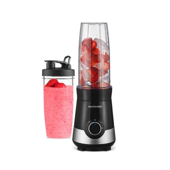 Liquidificador Shake com 300W 1 Copo Preto/Prata Multilaser