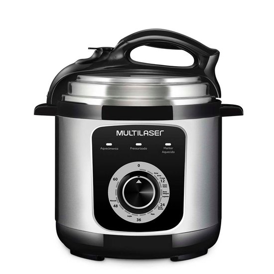 Panela De Pressão Elétrica 5l 127v Prata/preto- Ce061