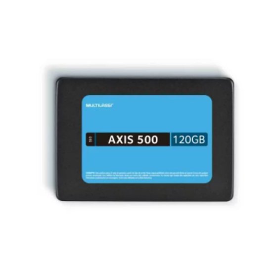 SSD Multilaser 2.5 Pol. 120GB Axis 500 Gravação 500 Mb/s Ss100