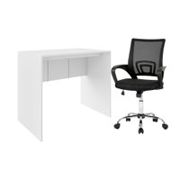 Combo Escritório - Mesa para Computador 90cm e Cadeira De Escritório Executive Multilaser - GA197K