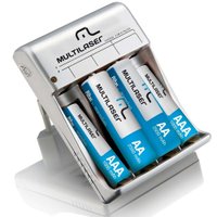 Carregador De Pilhas Multilaser Aa/Aaa 2 Pilhas Aa 2500Mah 2 Pilhas Aaa 1000Mah Cb045