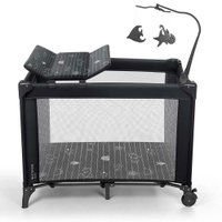 Berço Desmontável Sweet Dreams Preto Multikids Baby - BB418