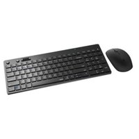 Teclado e Mouse Rapoo 8050t Bluetooth + 2.4 Ghz Black Com Pilha Ra003