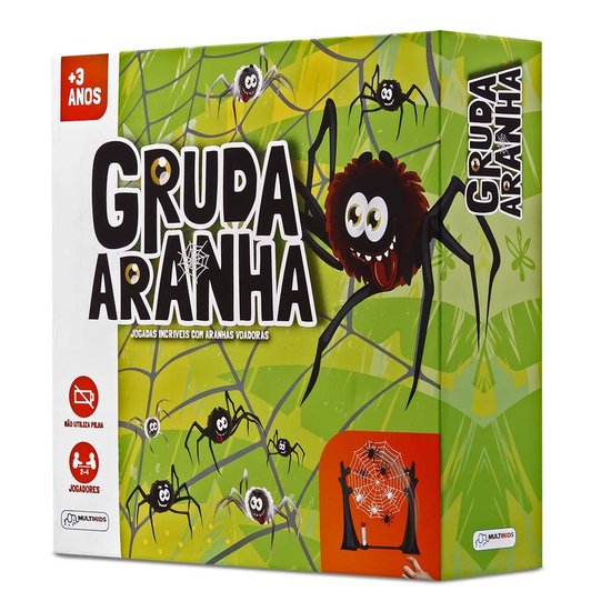 Jogo Multikids Gruda Aranha na Teia com 21 Peças - BR600