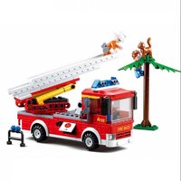 Blocos de Montar Caminhão de Bombeiro com Escada Multikids BR822