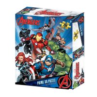 Quebra-Cabeça 3d os Vingadores Zipper Box 200 Peças Br1313