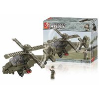 Blocos de Montar Air Force Modelo Helicóptero 199 Peças Indicado para +6 Anos Musgo Multikids - BR906