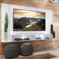 Painel TV 60" com 2 Leds Veneza Multimóveis Branco
