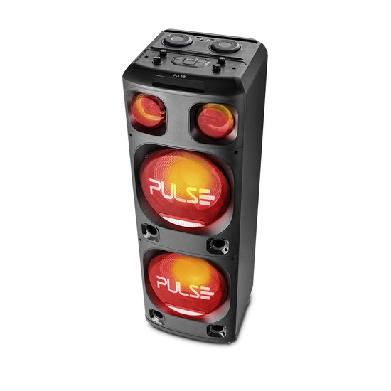 Caixa de Som Super Torre Double 15 4000W BT/AUX/SD/USB/FM/LED Pulse - SP1000