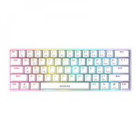 Teclado Mecanico Gamer Gamdias Hermes E3 Rgb Branco e Switch Vermelho