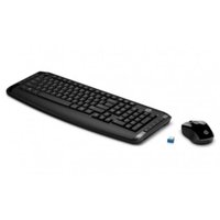 Conjunto Teclado e Mouse sem Fio HP CS500 Preto