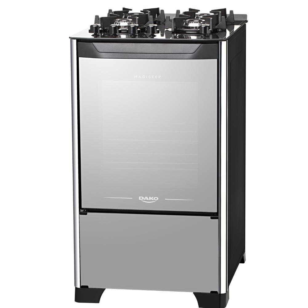 Fogão 4 Bocas Dako Magister Style Inox Mesa em Vidro – Bivolt – 300001231