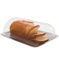 Porta Pão Versátile 2 Peças Inox  Tampa Acrílico Porta Forma de Queijo  Zanella