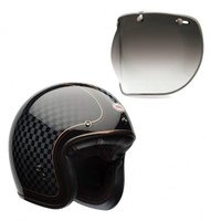 Capacete para Moto Bell Helmets Custom 500 B15514 + Viseira Bubble Deluxe Tamanho 58