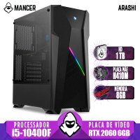 PC Gamer Mancer, Intel i5-10400F, RTX 2060 6GB, 8GB, HD 1TB