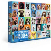 Quebra-Cabeça Puzzle 500 Peças Mosaico de Cachorro - Toyster
