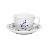 Conjunto de Xícaras de Chá Com Pires 06 Peças 240ml Flamingo Ming - Oxford