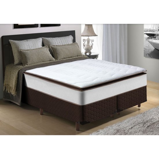 Conjunto Box Queen Size Confort Plus 158x198cm Hellen