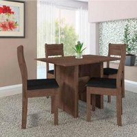 Conjunto Mesa Indekes 4 Cadeiras Topázio 9999.2