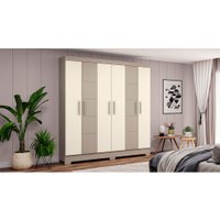 Guarda Roupa Casal 6 Portas B73-127 Caemmun