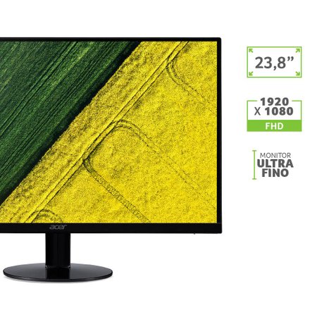 Monitor Acer Ultrafino 23.8' IPS FHD 75Hz 1ms SA240Y