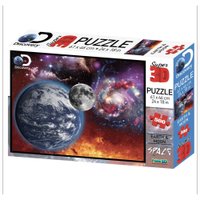 Quebra Cabeça Super 3D Modelo Universo com 500 Peças BR1062 Multikids