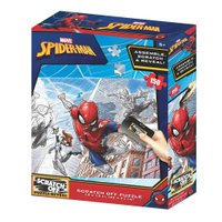 Quebra-Cabeça Scratch-off Homem Aranha Zipper Box 150 Peças Br1317