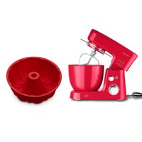 Combo Confeiteiro - Forma de Silicone Redonda Vazada e Batedeira Planetária 3,5L Com 3 Batedores 127V - UD170K