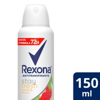 Desodorante Antitranspirante Aerosol Feminino Rexona Pomelo e Verbena 72 horas 150ml