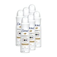 Kit 6 Desodorantes Dove Antitranspirante Aerossol Invisible Dry 150ml