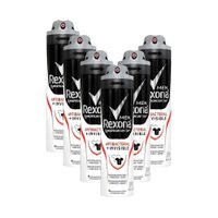 Kit 6 Desodorantes Rexona Men Motionsense Antitranspirante Aerossol Antibacterial e Invisible 150ml