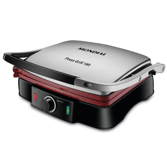 Grill Mondial Press Grill Ceramic 1800W 180 Red PG 02 2845