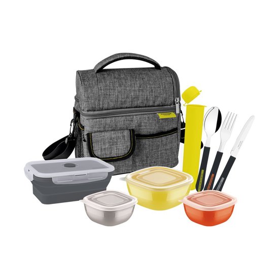 Kit Marmita com Bolsa Térmica Tramontina Power Up 09 Peças