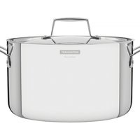 Caçarola Funda Tramontina em Aço Inox Corpo Triplo com Tampa e Alças 20 cm 3,5 L