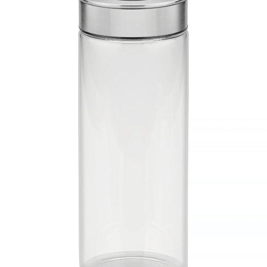 Pote de Vidro Tramontina Purezza com Tampa de Aço Inox 10 cm 1,8 L