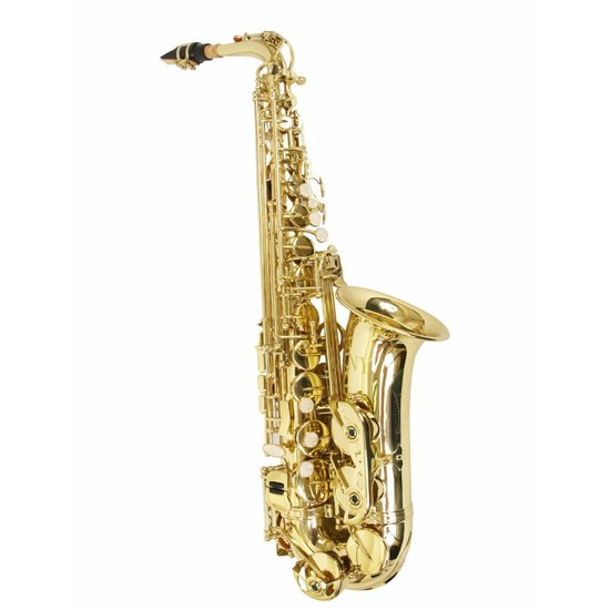 Saxofone Alto AS 200 Laqueado Dourado com Case New York