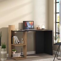 Escrivaninha Mesa para Computador Dubai Multimóveis Preta/Rustic