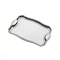 Bandeja Tramontina Classic Retangular em Aço Inox com Alças 34 x 24 cm