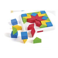 Brinquedo Didático Mosaico Triangular - Formas - Poliplac