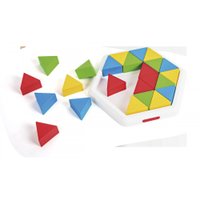 Brinquedo Didático Mosaico Triangular - Equilátero - Poliplac