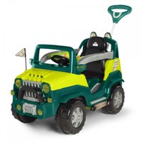 Carrinho De Passeio/Pedal Infantil C/ Empurrador - Diipi - Calesita - Verde